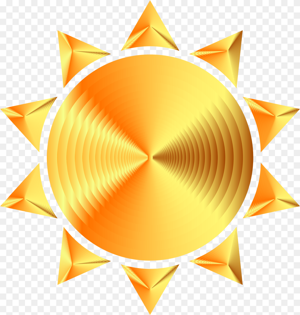 Download Hd Prismatic Sun Icon Transparent Gold Sun, Chandelier, Lamp, Symbol, Star Symbol Png Image