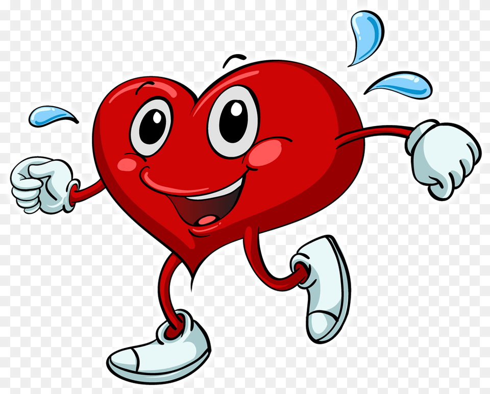 Download Hd Promo Saint Valentin Healthy Heart Cartoon Heart Exercise Clip Art, Baby, Person Png Image