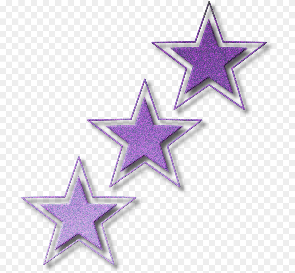 Hd Purple Stars Dallas Cowboys Logo 500kb Purple Stars Clip Art, Star Symbol, Symbol, Can, Tin Free Png Download
