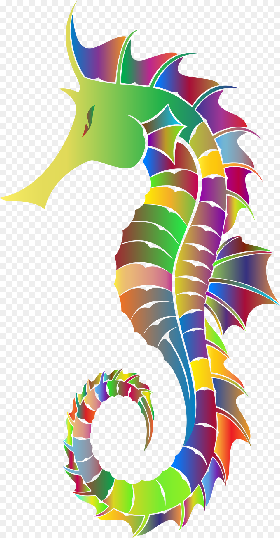 Download Hd Rainbow Clipart Seahorse Background Seahorse Clipart, Baby, Person, Animal, Mammal Free Transparent Png