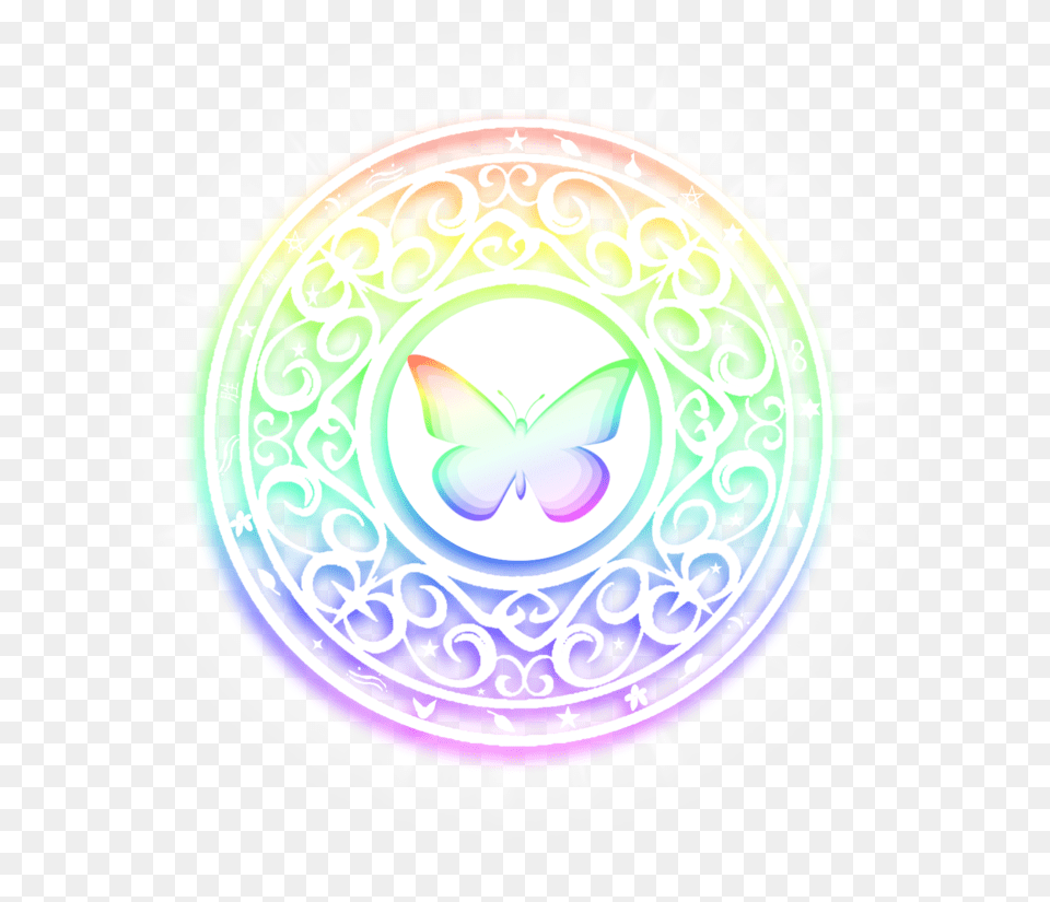 Download Hd Rainbow Magic Circle Transparent Magic Circle Transparent Rainbow, Pattern, Art, Graphics, Porcelain Png