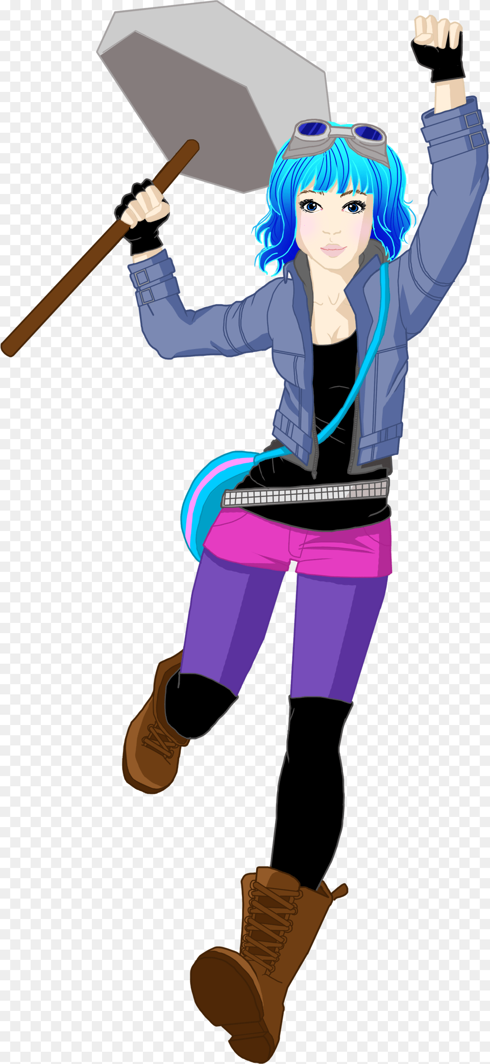 Download Hd Ramona Flowers From Scott Pilgrim Transparent Fictional Character, Book, Comics, Publication, Person Free Png