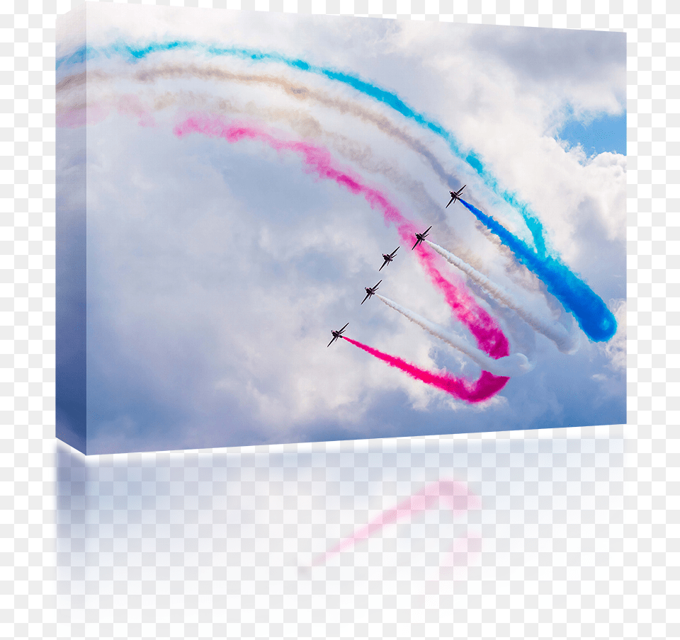 Download Hd Red Arrows Air Show Air Show, Aircraft, Transportation, Smoke, Sky Png Image