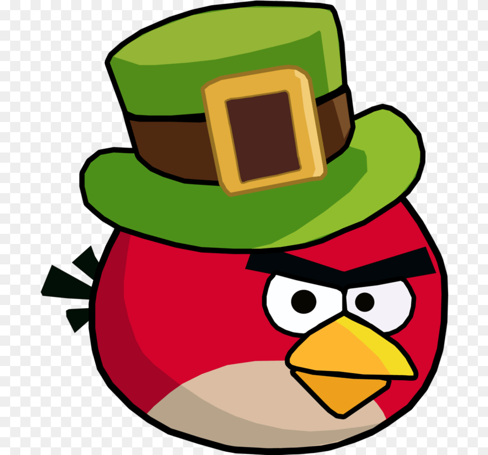 Download Hd Red Bird Angry Birds Seasons Go Green Get Angry Birds, Clothing, Hat, Snowman, Snow Free Png