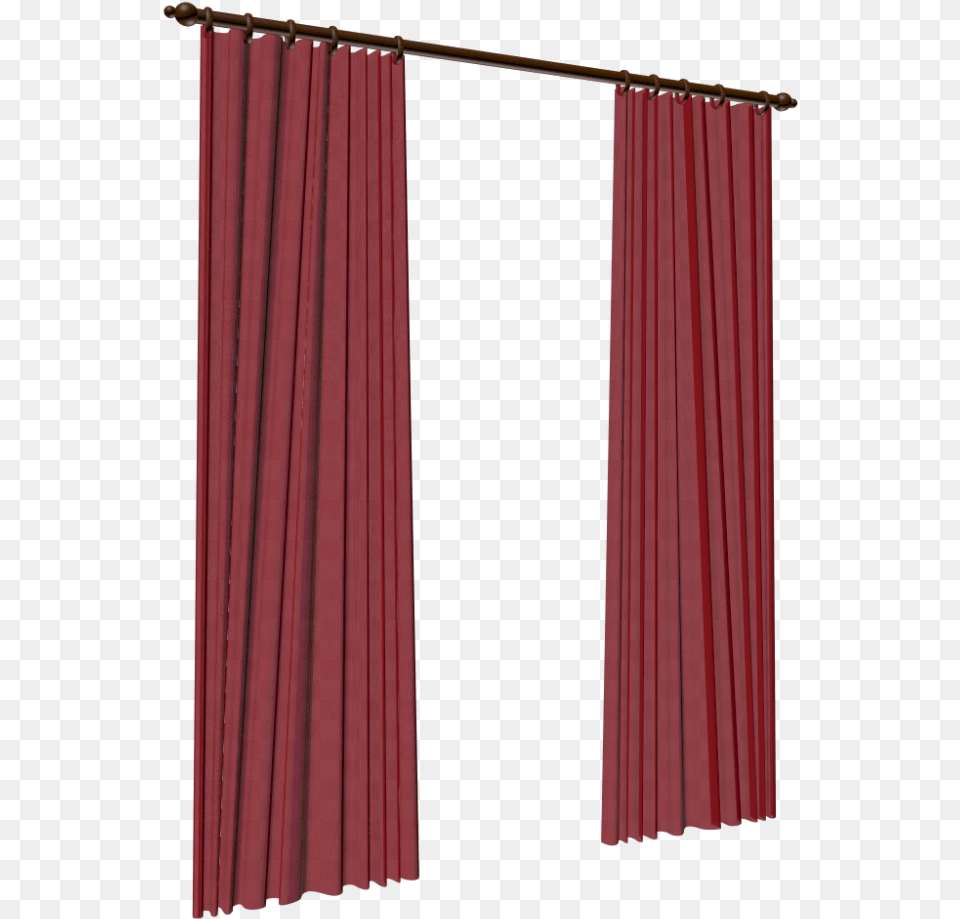 Download Hd Red Curtains Window Covering, Curtain Png Image