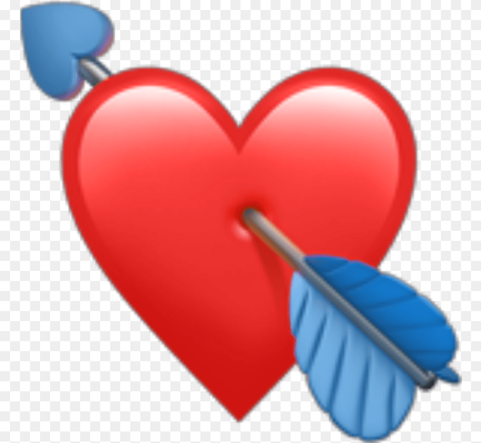 Download Hd Red Emoji Heart Redheart Cupidon Redemoji Arrow Emoji Iphone Heart Free Png