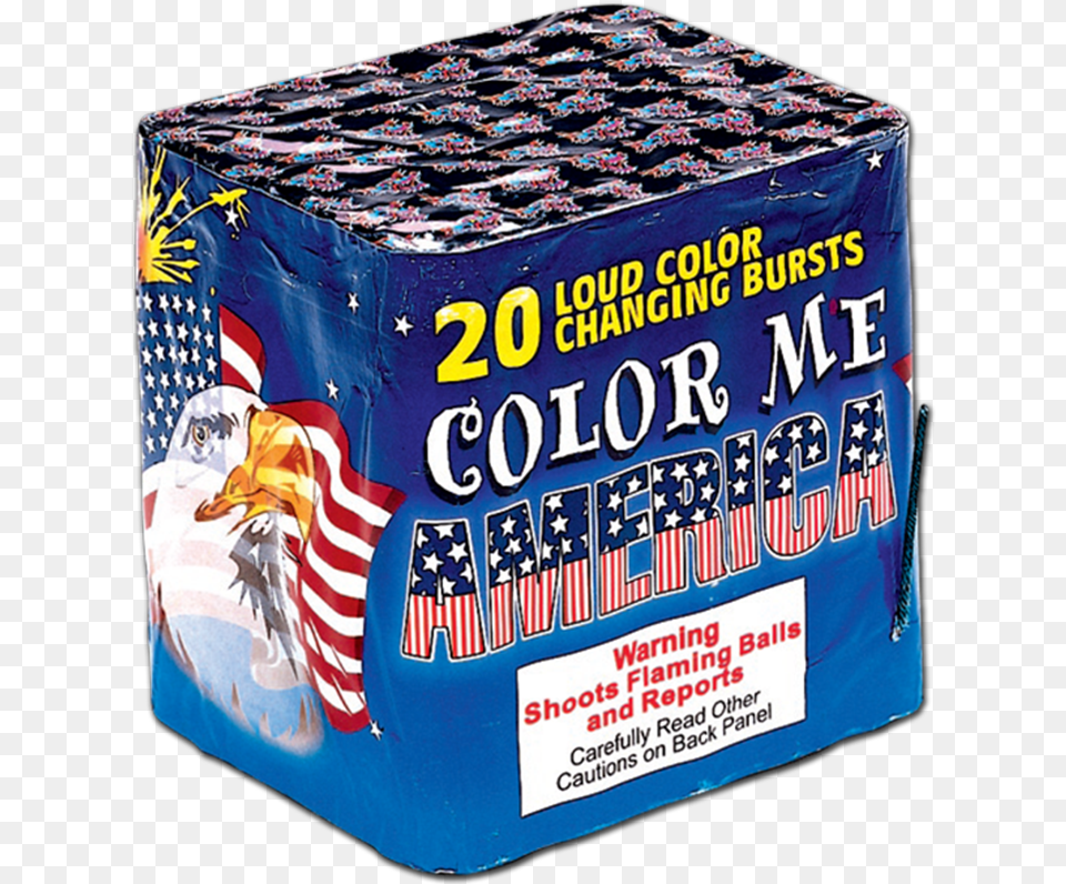 Download Hd Red White And Blue Fireworks Transparent American, Box, Adult, Female, Person Free Png