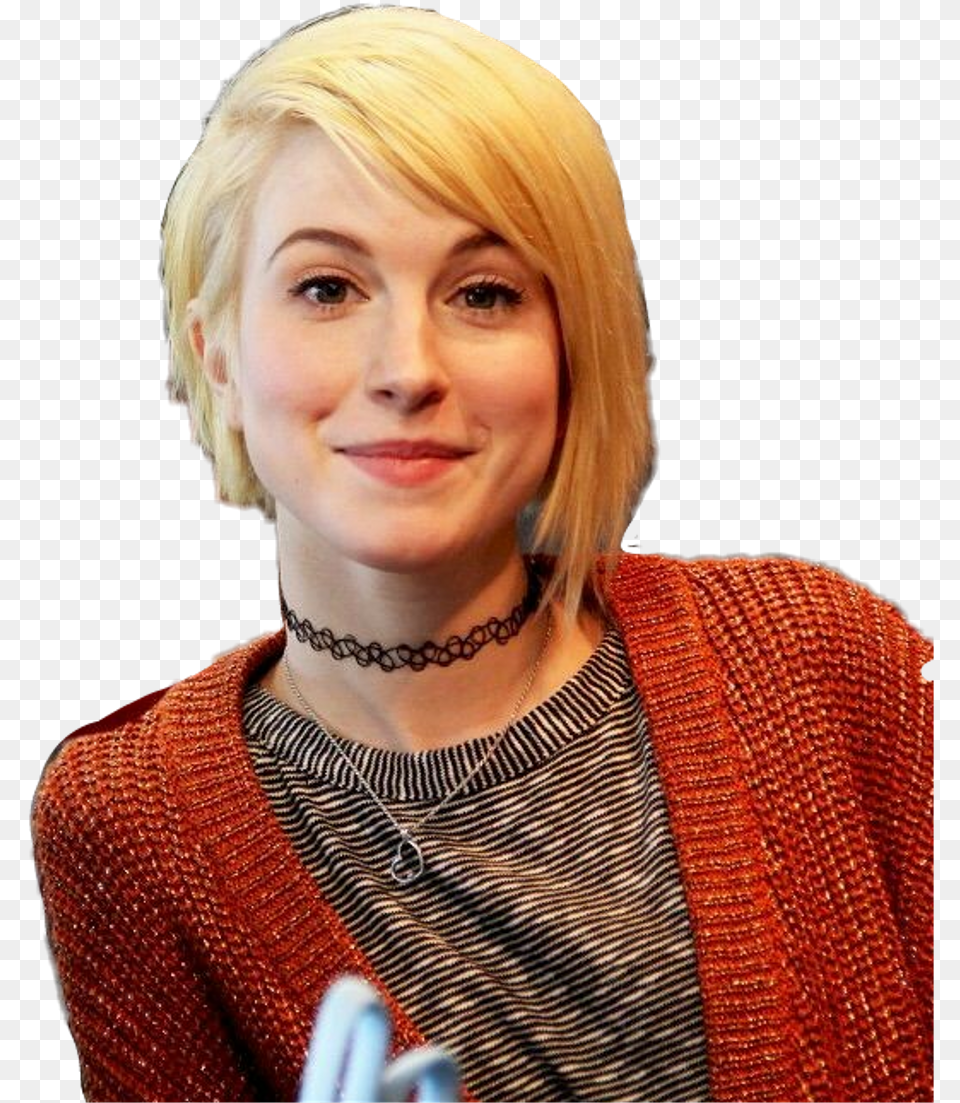 Download Hd Report Abuse Hayley Williams Bangs Green Hair Hayley Williams Short Hair, Woman, Adult, Blonde, Person Png Image