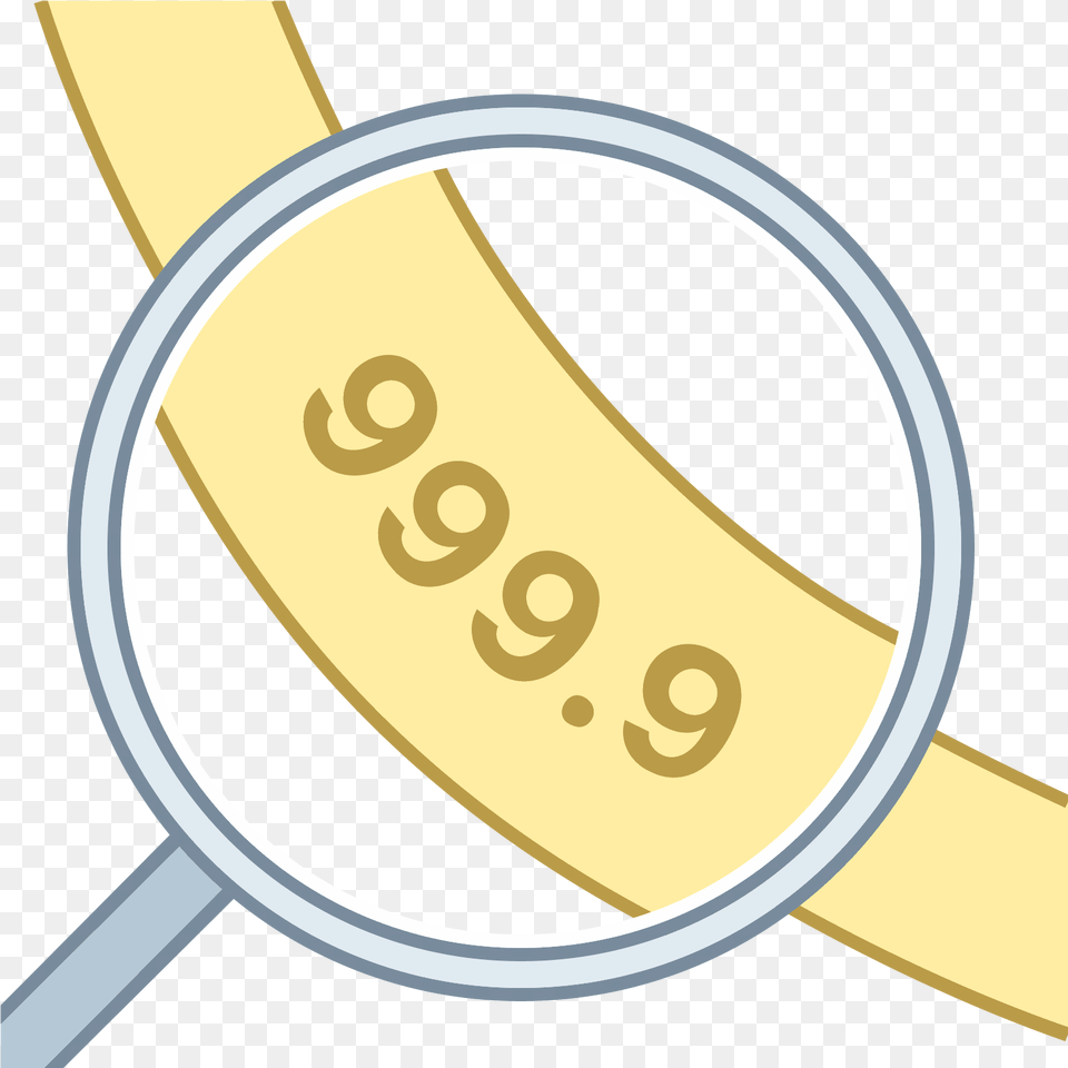 Download Hd Ring Details Icon Magnifier, Gold, Disk, Text Png Image