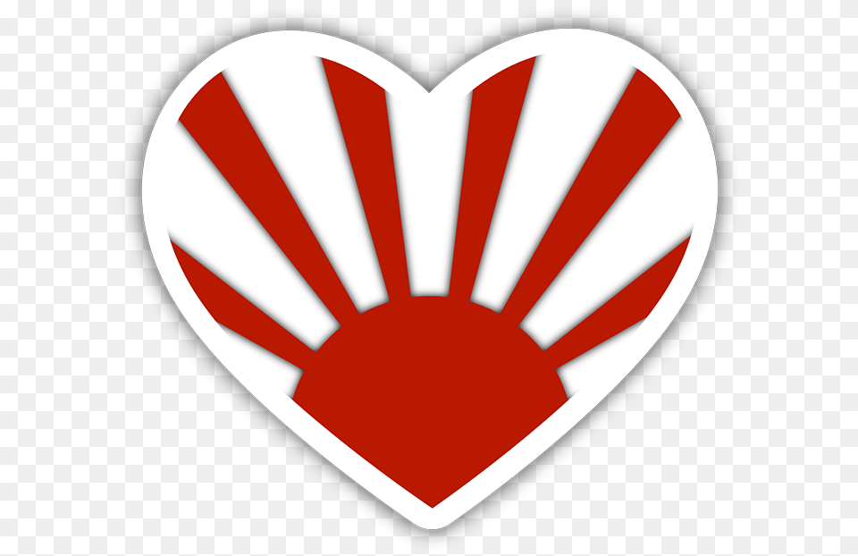 Download Hd Rising Sun Sushi Heart Transparent Alien Sticker, Logo, Food, Ketchup Png Image