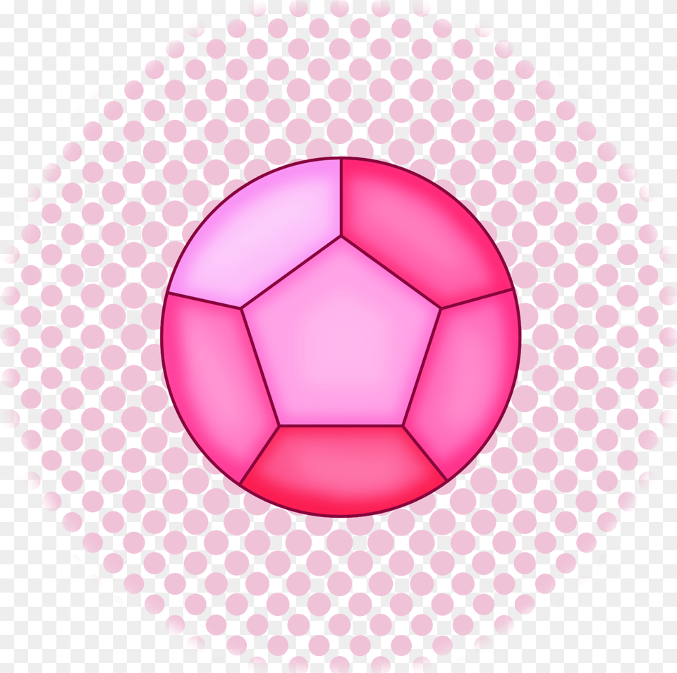 Download Hd Rose Quartz Gem Iphone Symbol, Ball, Football, Pattern, Soccer Free Png