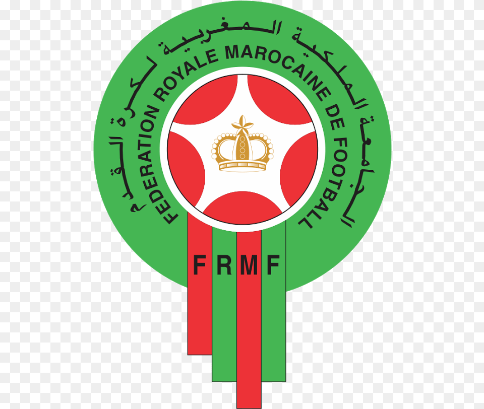Download Hd Royal Moroccan Football Royal Moroccan Football Federation, Logo, Badge, Symbol, Food Free Png