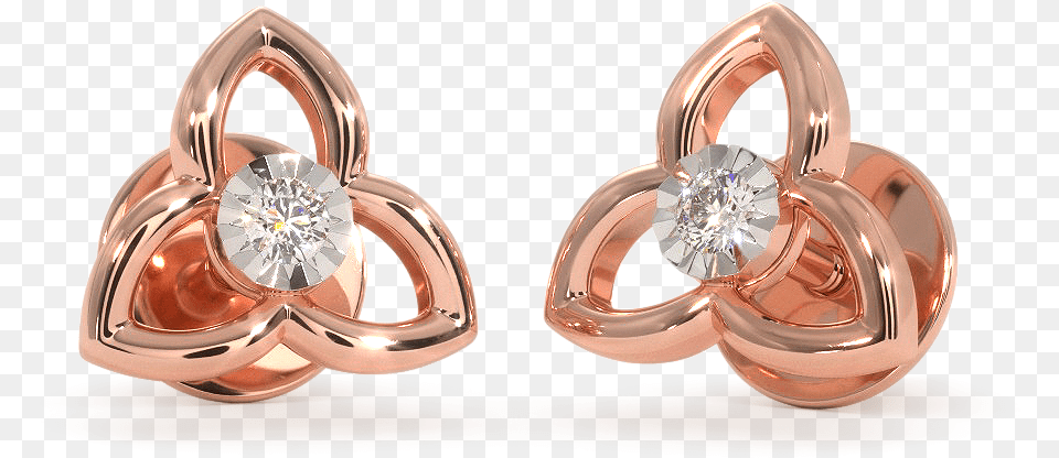 Download Hd Saafia Diamond Gold Earrings 18kt Handmade Earrings, Accessories, Earring, Gemstone, Jewelry Png Image