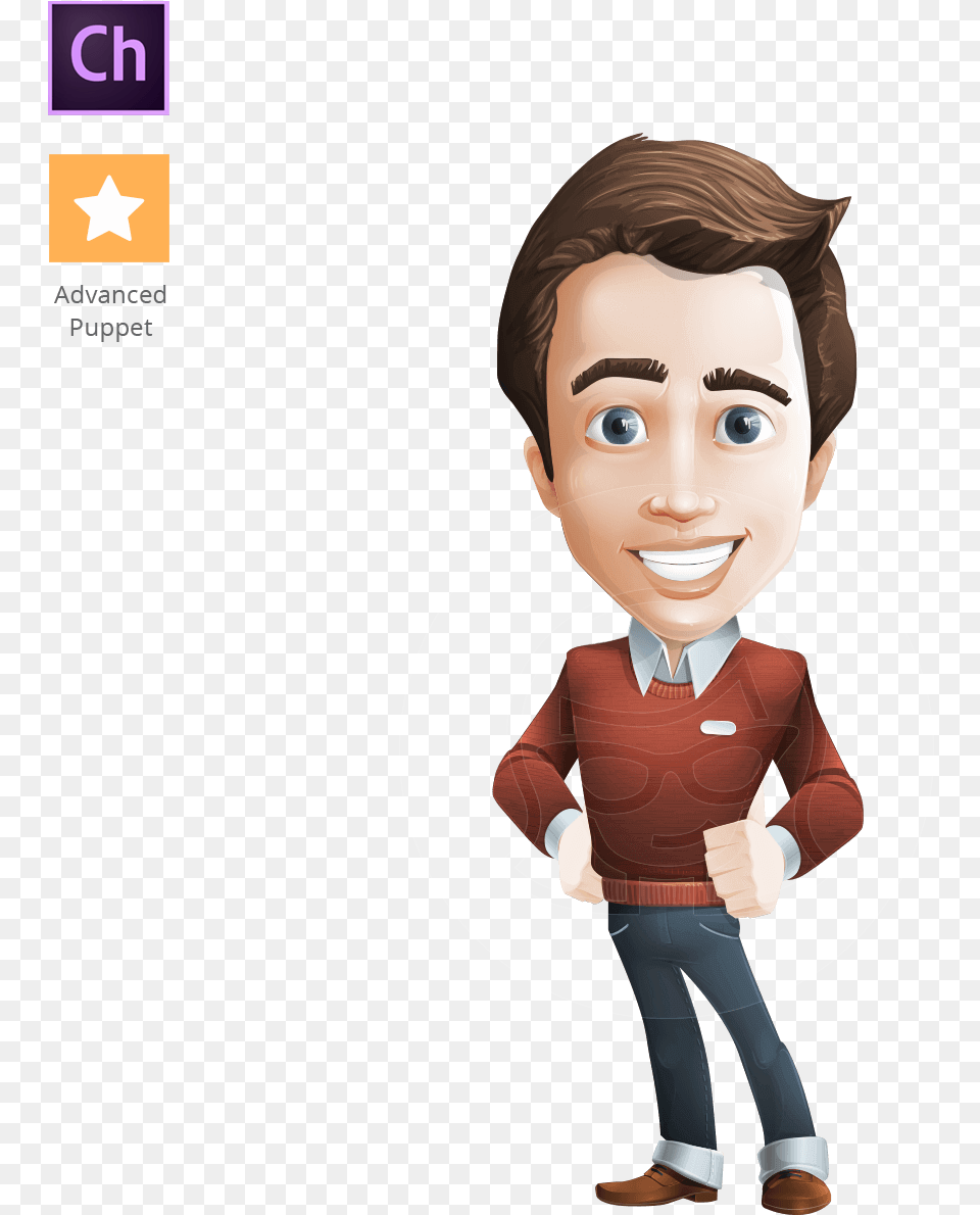 Download Hd Sam The Workaholic Chemistry Jokes In Urdu Male Brown Hair Cartoon Characters, Sleeve, Photography, Long Sleeve, Clothing Free Transparent Png