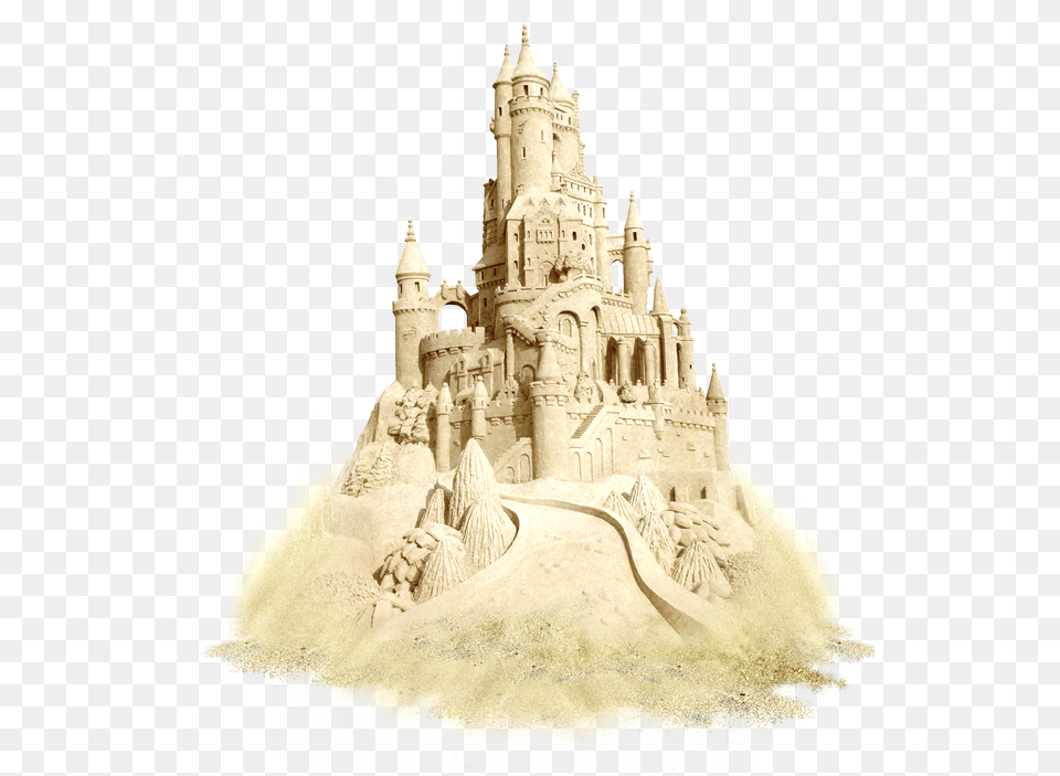 Download Hd Sand Clipart Sculpture Sand Castle No Background, Beach, Shoreline, Sea, Water Png