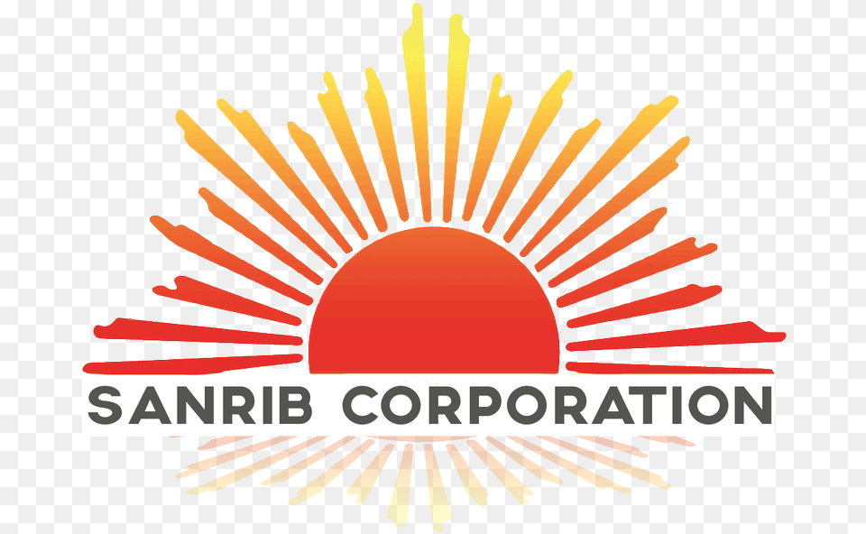 Download Hd Sanribcorporation Hashtag Rising Half Sunshine Clipart Black And White, Logo, Festival, Hanukkah Menorah, Emblem Free Transparent Png