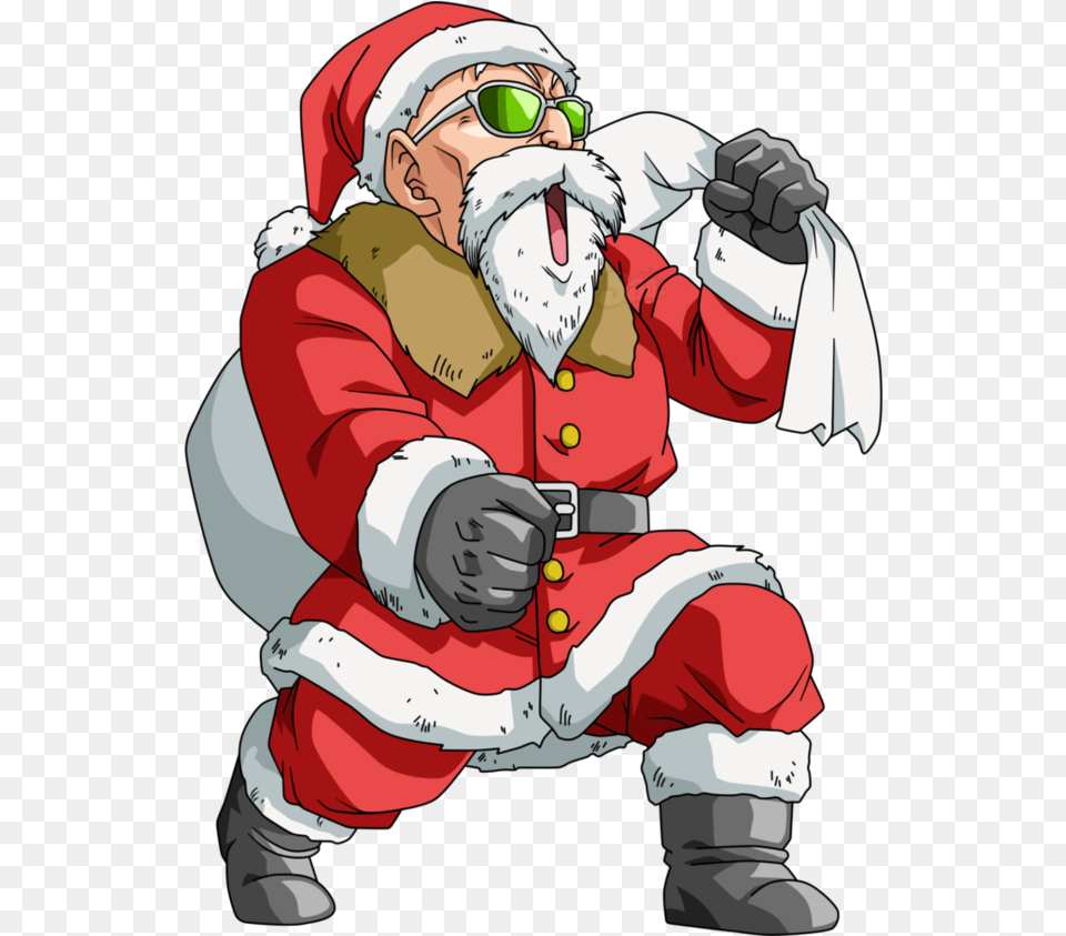 Download Hd Santa Roshi Pic Twitter Comz9ssz7w01s Funny Dragon Ball, Baby, Person, Face, Head Png Image