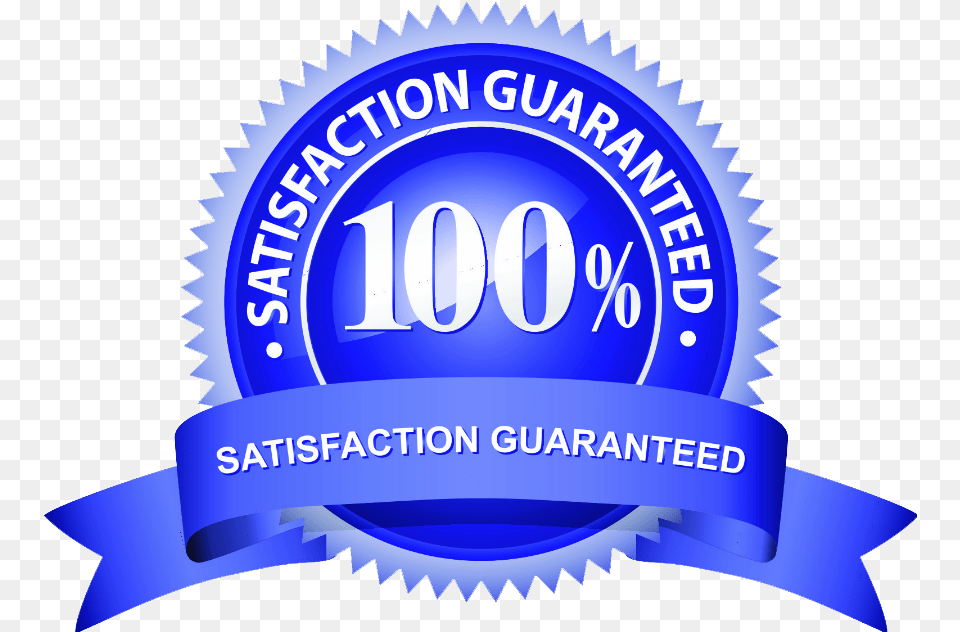 Download Hd Satisfaction Guarantee Logo Best Services Guaranteed, Badge, Symbol, Person Free Png