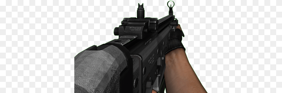 Download Hd Scar Mw2 Assault Rifle Image Airsoft Gun, Firearm, Handgun, Weapon Png