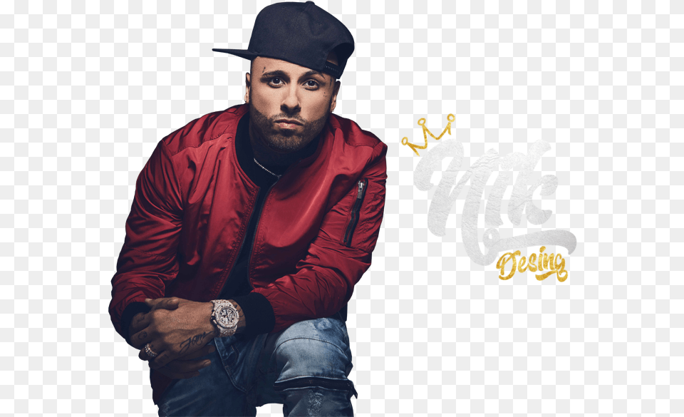 Download Hd Share This Image Nicky Jam Nicky Jam, Hat, Coat, Clothing, Cap Free Transparent Png