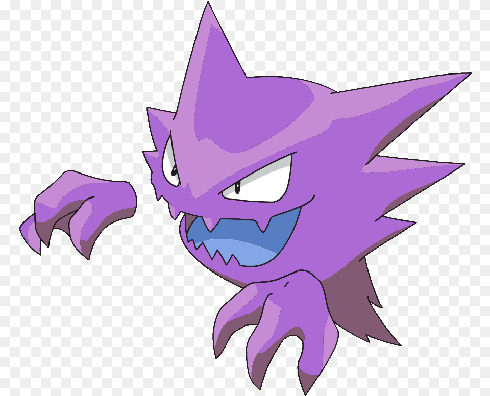Download Hd Shiny Gastly Haunter And Haunter Pokemon, Purple, Baby, Person Free Transparent Png