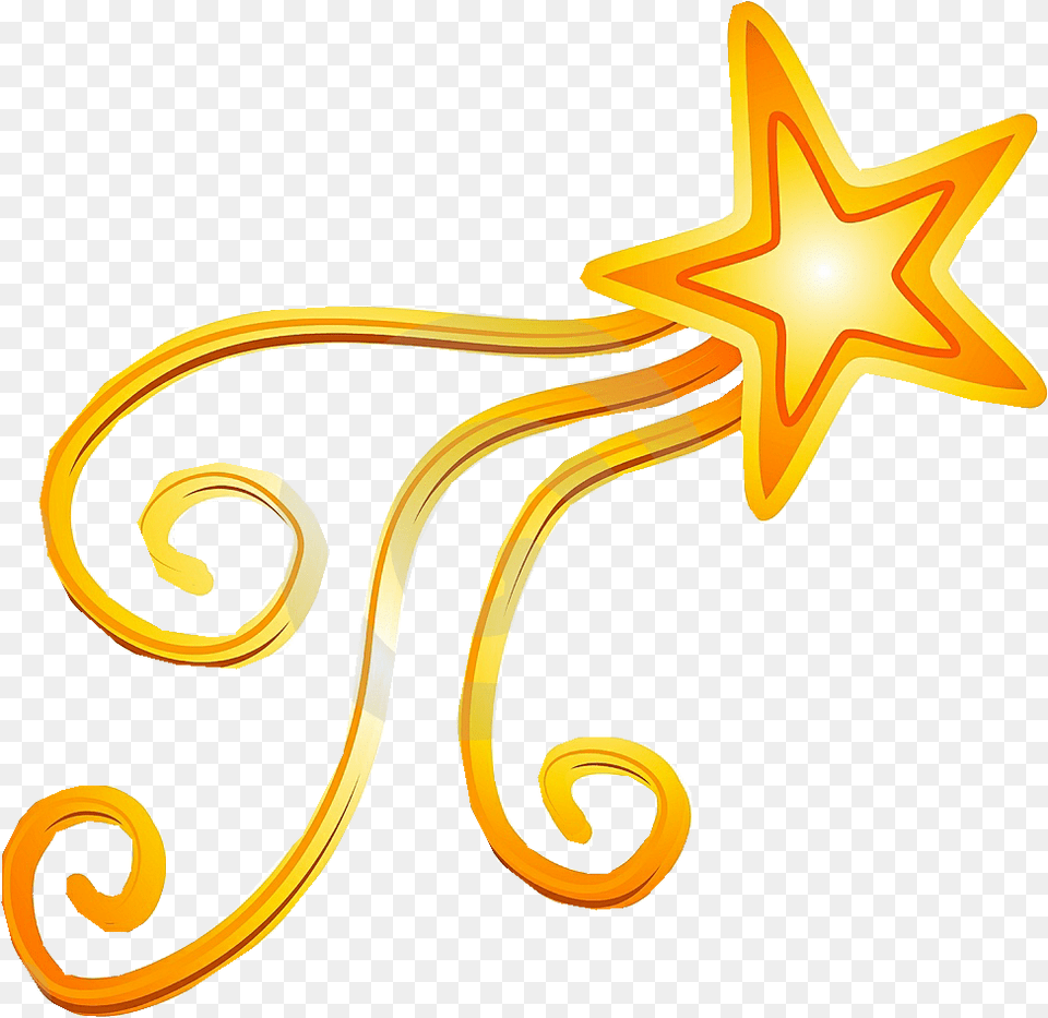 Download Hd Shooting Star Shooting Star Clip Art, Symbol, Star Symbol, Smoke Pipe Free Transparent Png