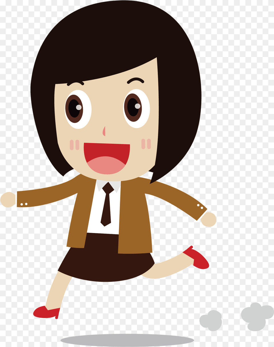 Download Hd Short Hair Clipart Girl With Short Hair Cartoon With Short Hair, Nature, Outdoors, Snow, Snowman Png Image