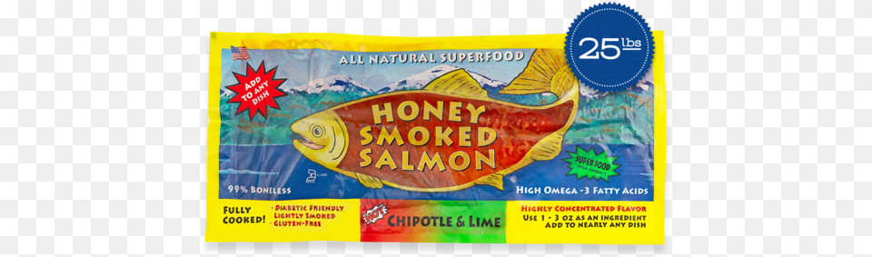 Download Hd Single Chipotle U0026 Lime Smoked Salmon Fillet Fish Products, Advertisement, Poster, Food, Sweets Free Transparent Png