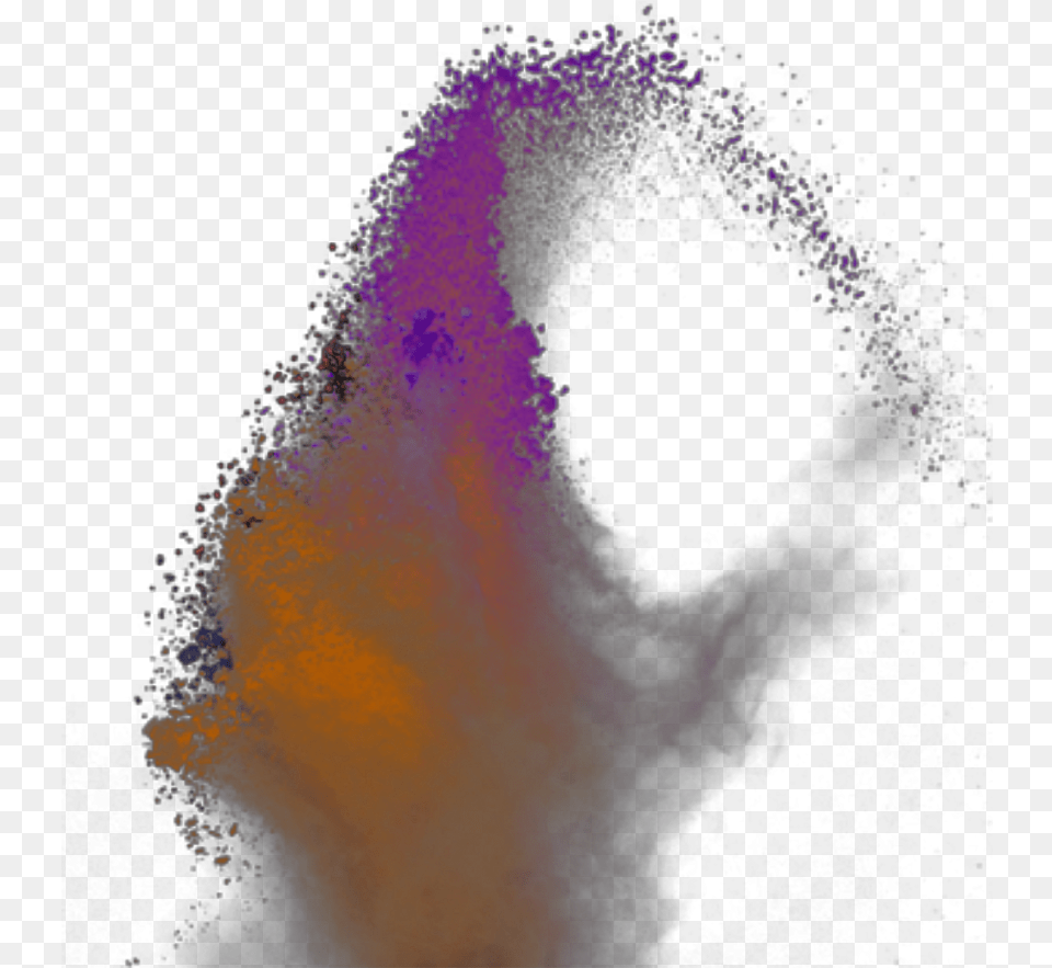 Hd Smoke Effects Colorful Explosion Visual Arts Color Gradient, Purple, Powder, Adult, Male Free Png Download