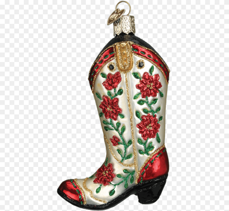 Download Hd Sold Out Christmas Cowboy Boots Christmas Ornament, Boot, Clothing, Footwear, Cowboy Boot Png