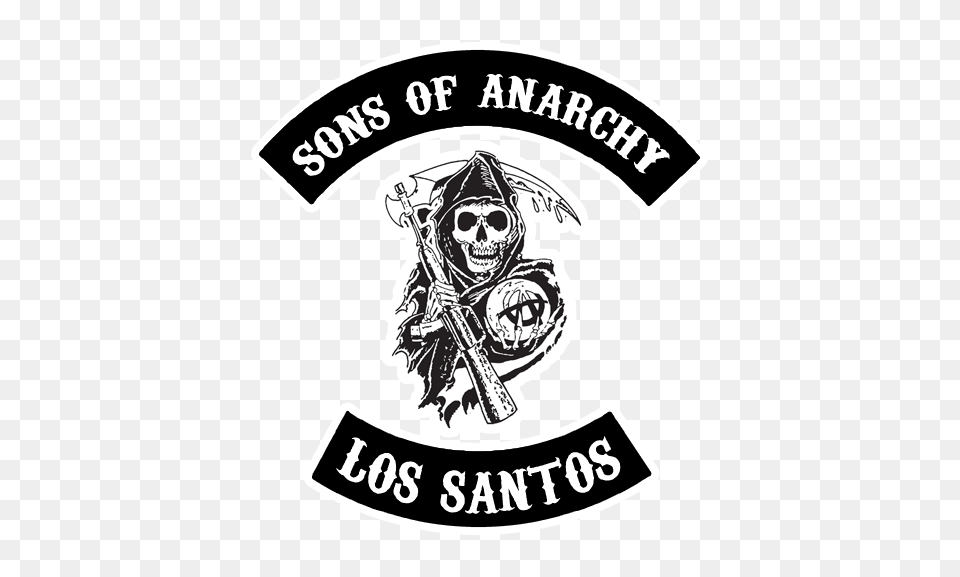 Hd Sons Of Anarchy Logo Sons Of Anarchy Logo Hd, Person, People, Pirate, Adult Free Png Download