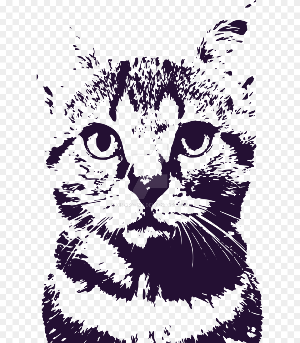 Download Hd Space Cats Cat Ink Transparent Cat On Space, Purple, Animal, Mammal, Pet Png