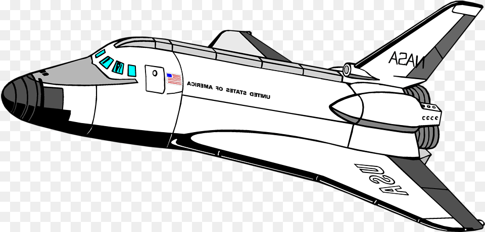 Download Hd Space Shuttle Clip Art Clip Art Space Shuttle Border Clip Art, Aircraft, Space Shuttle, Spaceship, Transportation Free Transparent Png