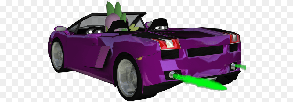 Download Hd Sparkyfox Car Cg Driving Fire Lamborghini Convertible, Purple, Transportation, Vehicle, Light Free Transparent Png