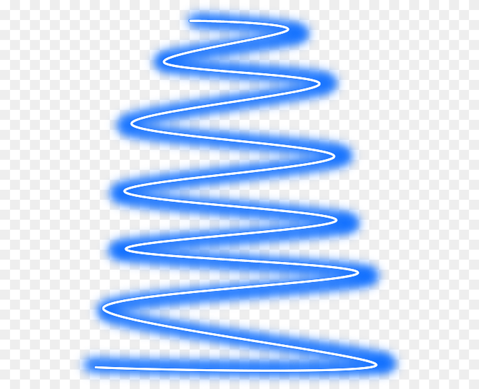Hd Spiral Line Neon Geometric Blue Border Glowing Neon Spiral, Coil, Light Free Png Download