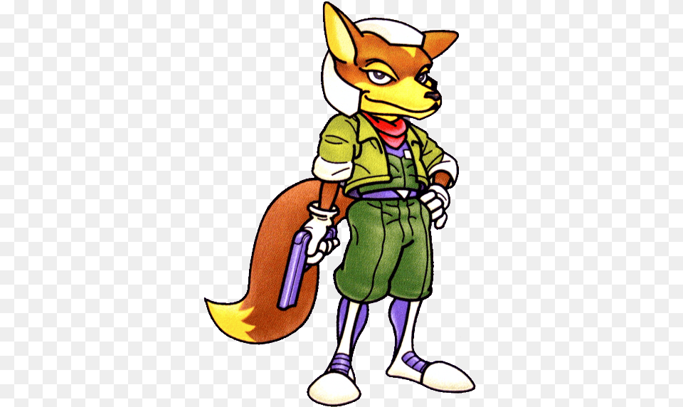 Download Hd Star Fox Adventures Repainted Super Smash Bros Smash Bros 64 Fox Mccloud, Cleaning, Person, Cartoon, Book Png