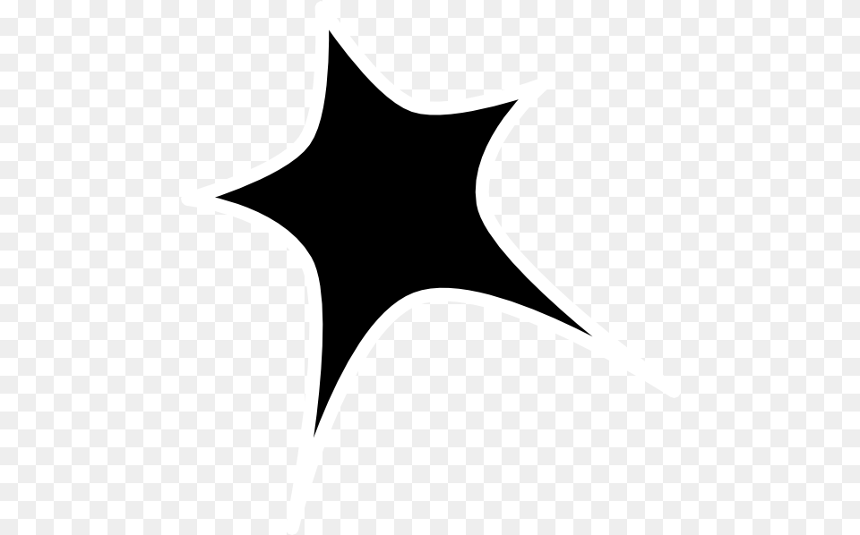 Hd Star Outline Black And White Stars Vector Black And White Starry Clipart, Star Symbol, Symbol, Bow, Weapon Free Png Download