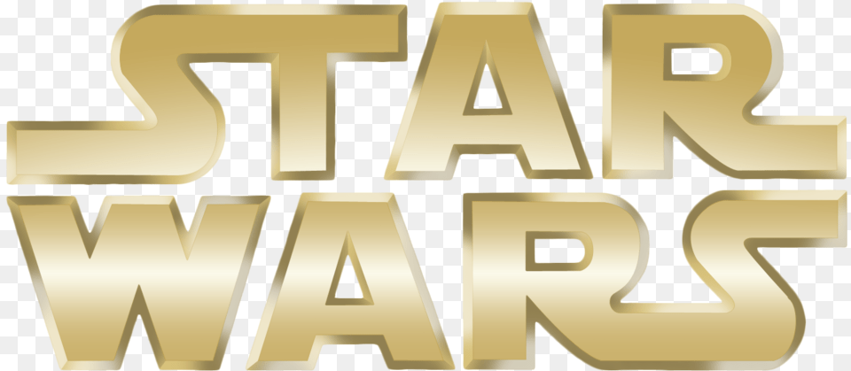 Download Hd Star Wars Logo Edit Small Star Wars Logo Gold, Text Free Png