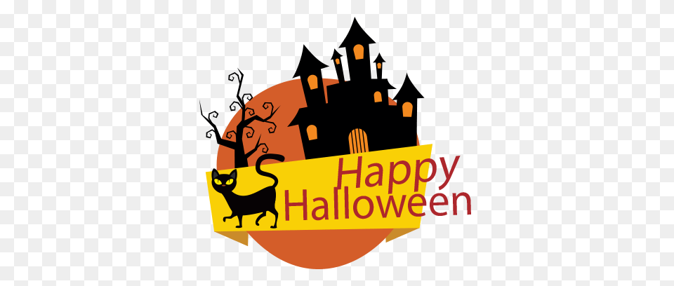Download Hd Sticker Halloween Banner Messages 10 Concurso De Fantasia Halloween, Advertisement, Animal, Cat, Mammal Free Png