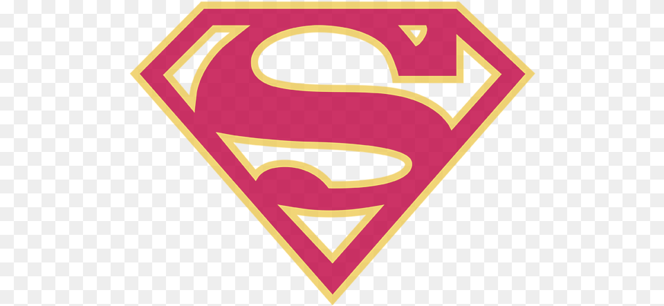 Download Hd Superman Red And Gold Shield Transparent Logo Supergirl, Symbol Png