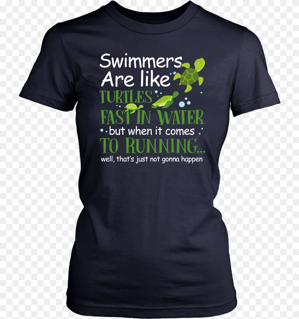 Download Hd Swimmers Are Like Turtles Funny U0026 Cute Turtle Opengl T Shirt, Clothing, T-shirt Free Png