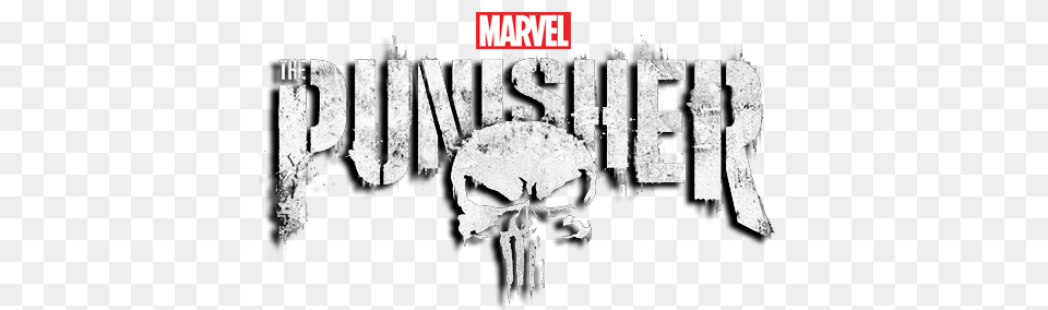 Download Hd The Punisher Netflix Logo Clip Art Library Marvel The Punisher Logo, Stencil, Book, Publication, Text Free Transparent Png