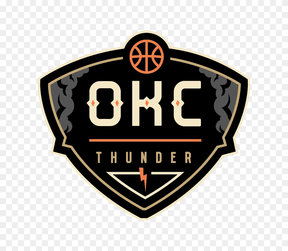 Download Hd The Thunder Are An Nba Team With Star Power But Okc Thunder Logo, Badge, Symbol, Emblem, Disk Png Image