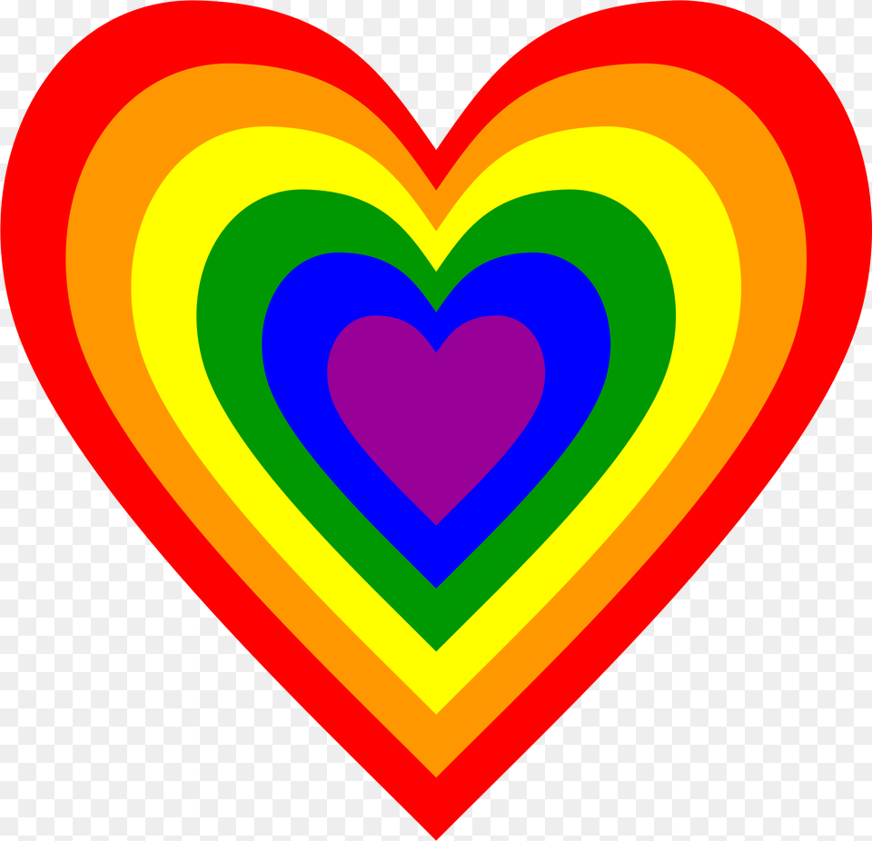 Download Hd This Icons Design Of Rainbow Heart Rainbow Heart Free Transparent Png