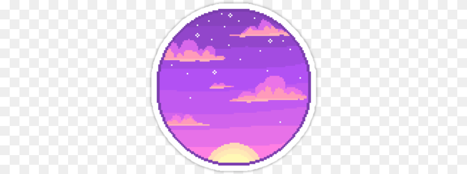 Hd Transparent Space Tumblr Pixel Planet Pastel Transparent Space Pixel Art, Purple, Outdoors, Nature, Disk Free Png Download