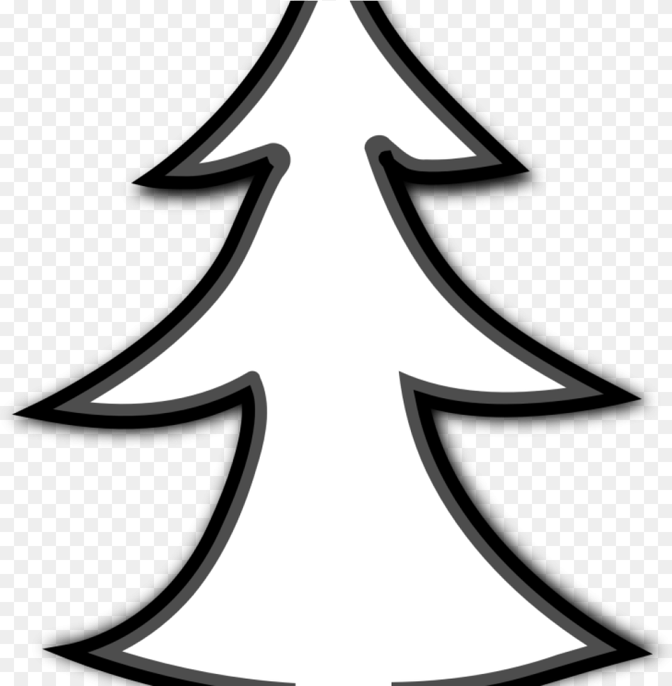 Hd Tree Clipart Outline Clip Art Tree Clipart Transparent Transparent Background Christmas Tree, Stencil, Christmas Decorations, Festival Free Png Download