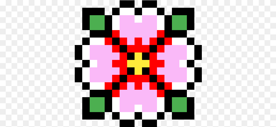 Download Hd Tropical Flower Simple Flower Pixel Art Simple Flower Pixel Art, First Aid Png Image