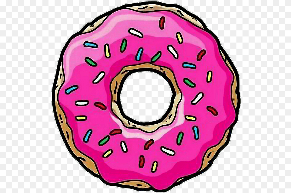 Hd Tumblr Donut Homer Simpsons Simpsons Donut, Food, Sweets, Bread, Face Free Png Download
