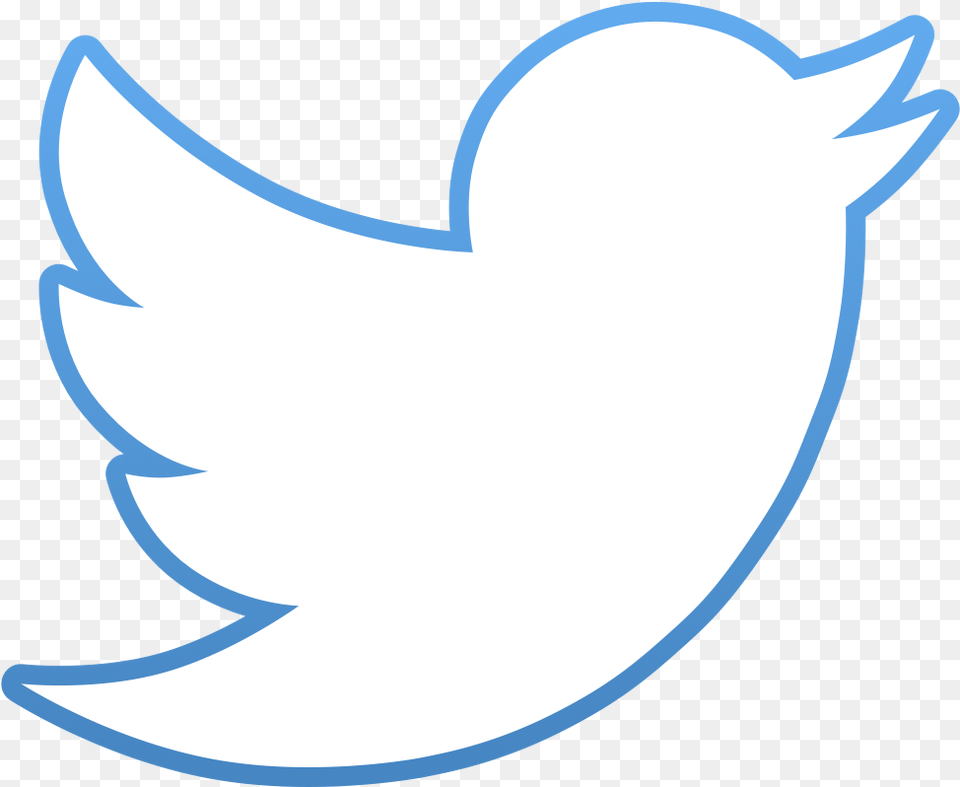 Download Hd Twitter Bird Logo Outline Wuppie Transparent Emblem, Animal, Fish, Sea Life, Shark Png