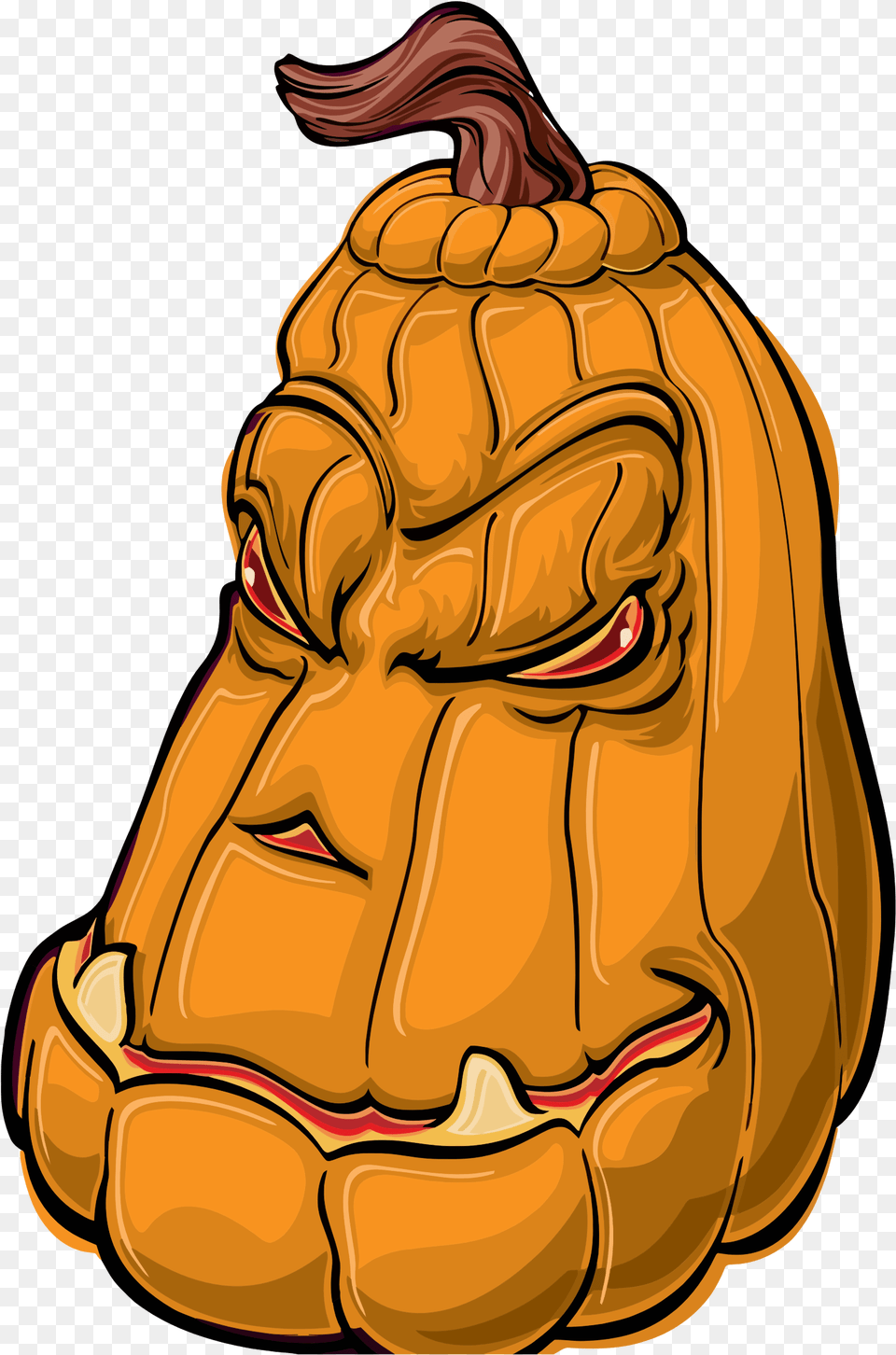 Hd Vacation Pumpkin Halloween Cartoon Happy Kartun Keren, Emblem, Symbol, Bag Free Png Download